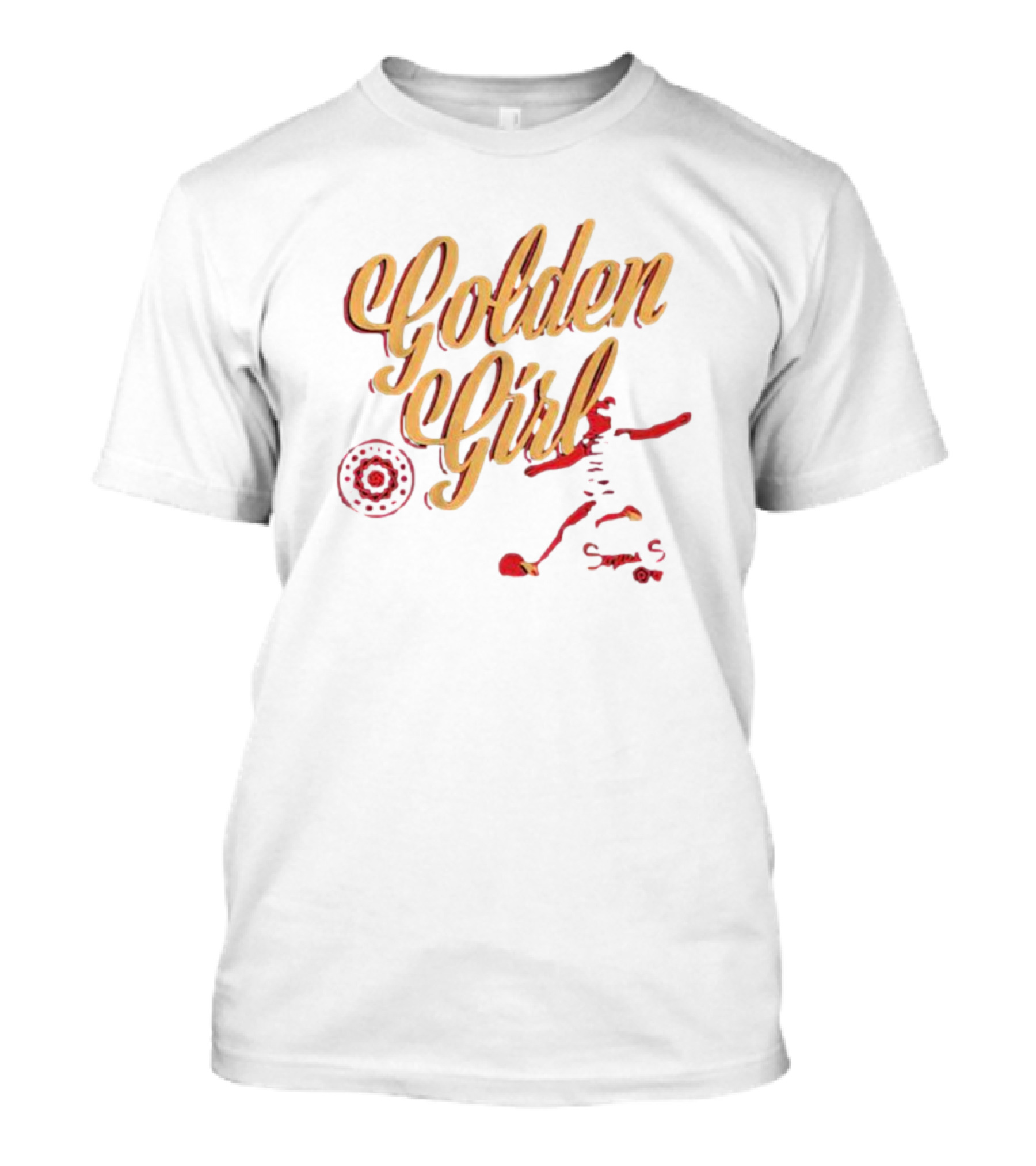 Portland Thorns Sophia Smith Golden Girl Soccer Motif T-Shirt