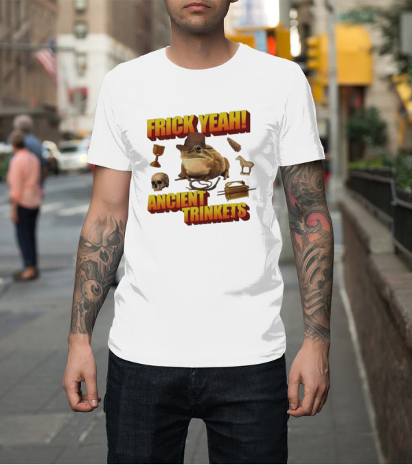 Shirt: Frick Yeah Cowboy Frog Ancient Trinkets T-Shirt Frick Yeah Cowboy Frog Ancient Trinkets T-Shirt