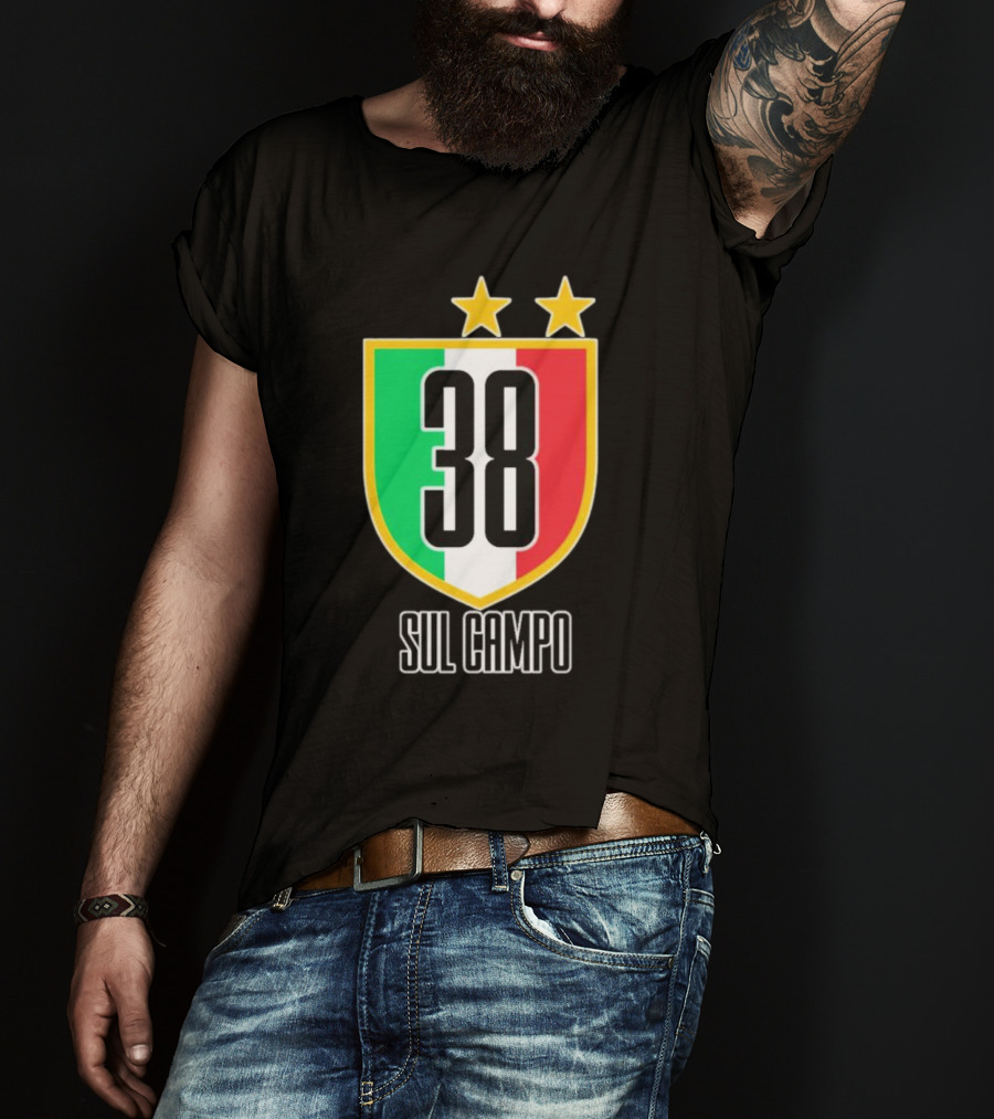 Sul Campo 38 Italy Shield With Stars T-Shirt