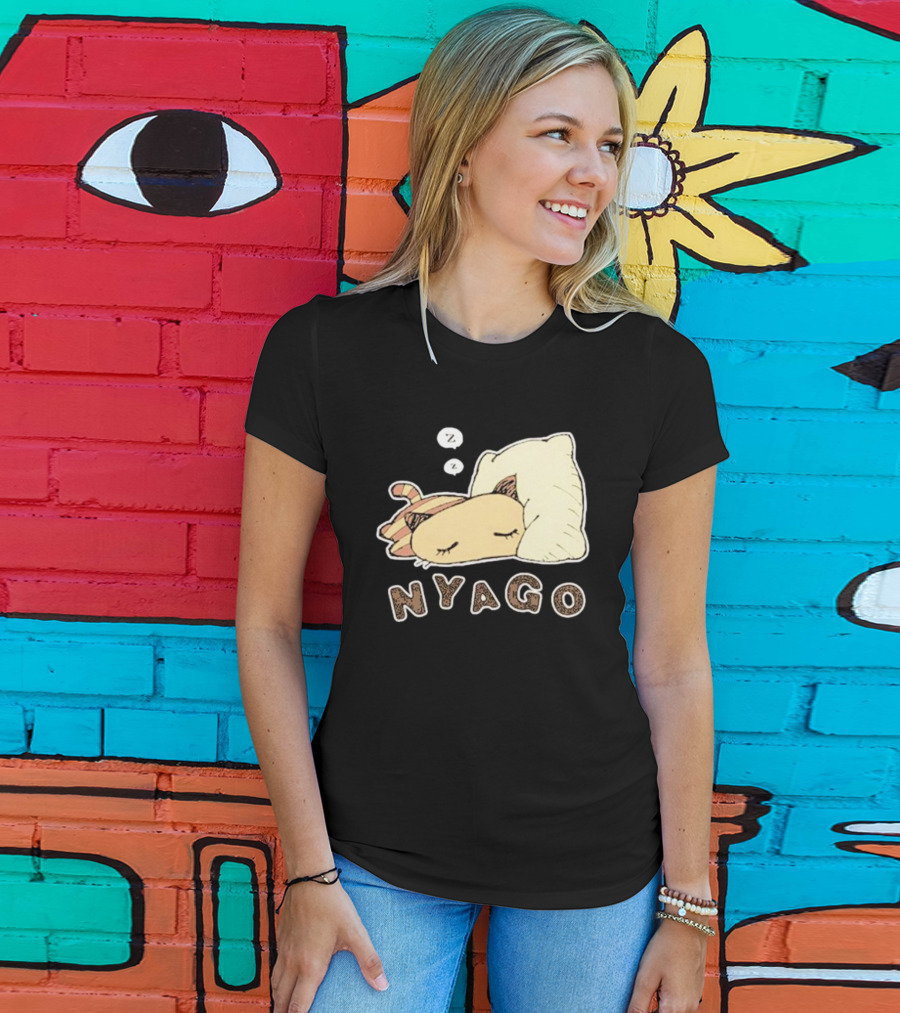 Sanrio Nyago Sleeping Cat Zzz Pillow T-Shirt
