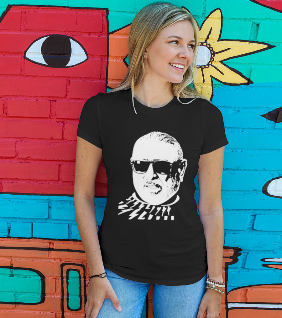 Serghei Mizil Iconic Graphic Black Sunglasses T-Shirt