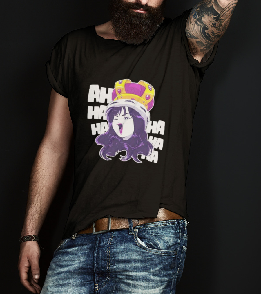 Ms Sakura Haha King Crown Laugh T-Shirt