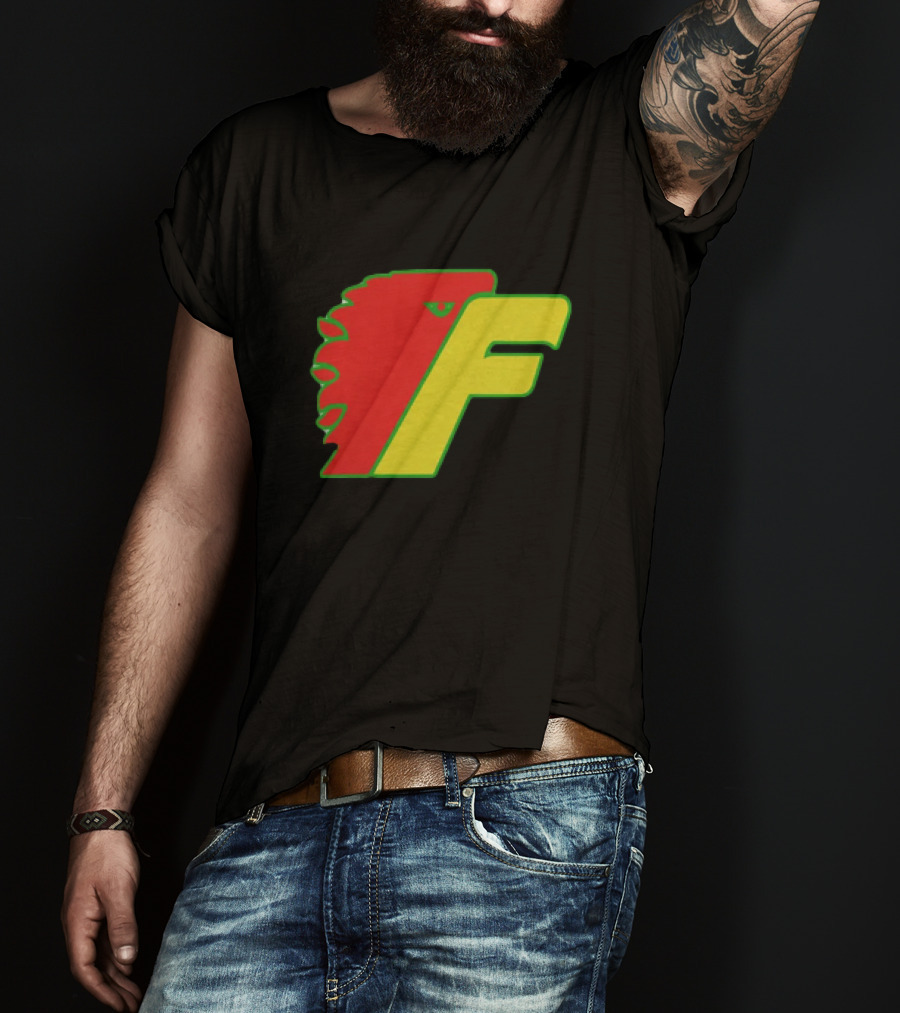 Philadelphia Firebirds Hockey Logo Red Green Yellow F T-Shirt