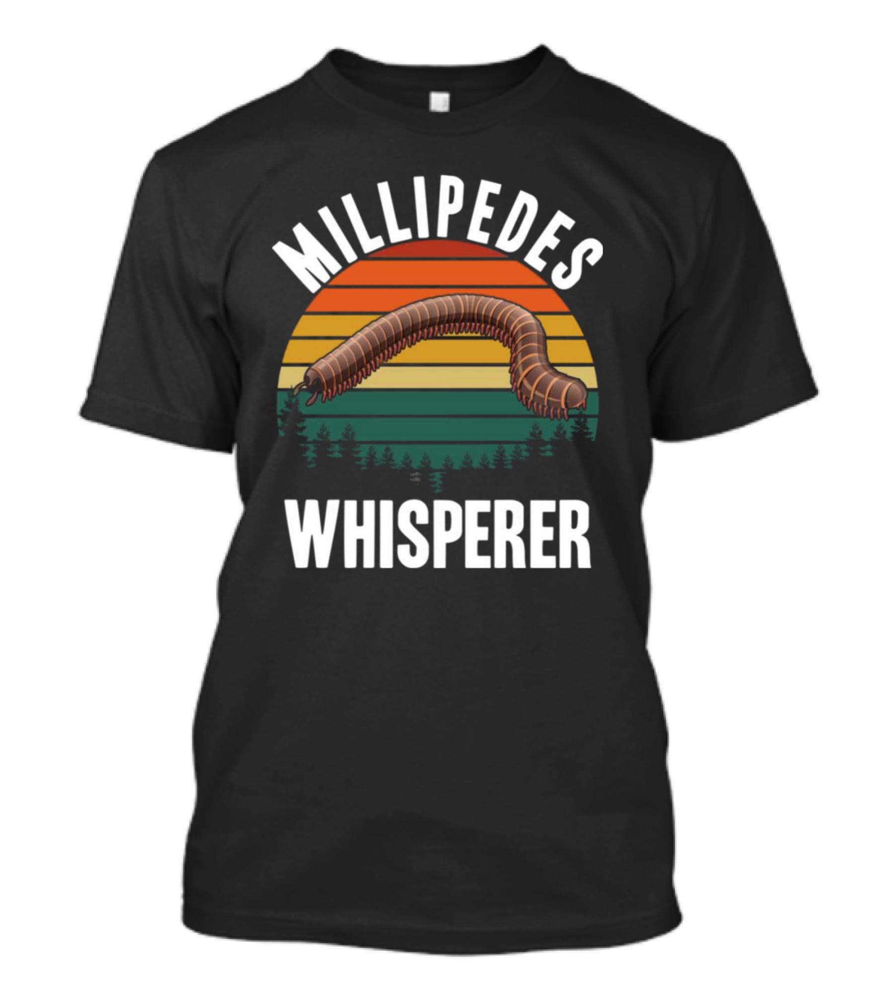Millipedes Whisperer Vintage Sunset Forest T-Shirt