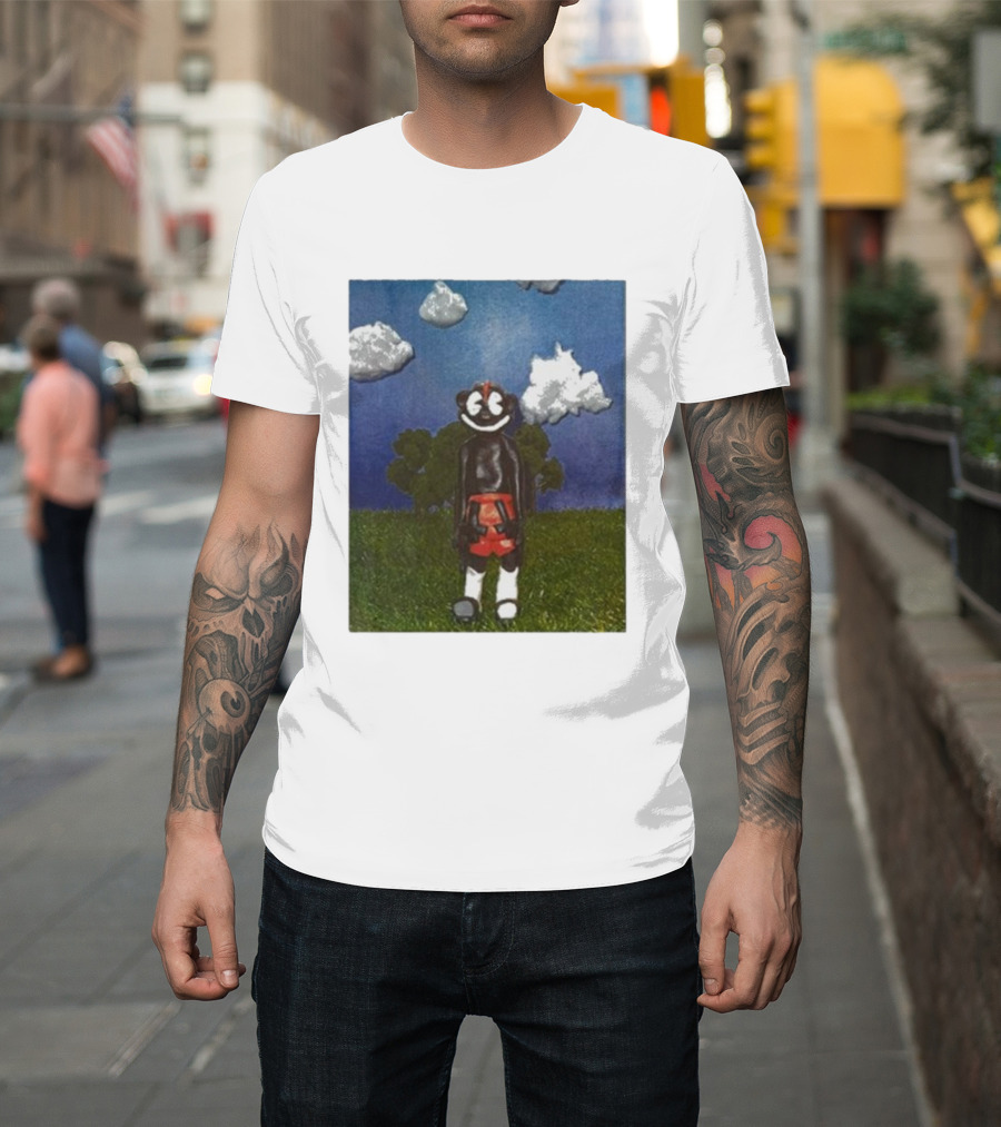 Lil Darkie Sunrise Character With Clouds And Trees T-Shirt