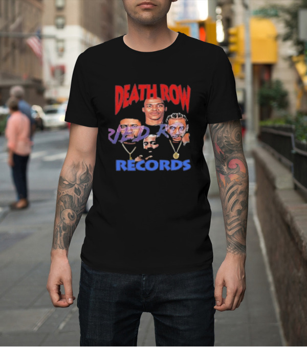 Shirt: Death Row Records Russell Westbrook James Harden Paul George Kawhi Leonard Clippers T-Shirt Death Row Records Russell Westbrook James Harden Paul George Kawhi Leonard Clippers T-Shirt