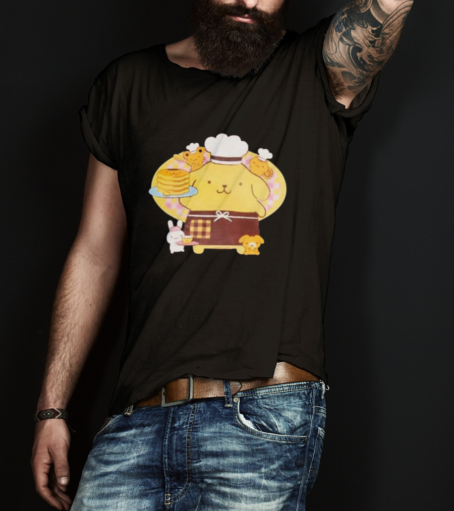 Join The Sanrio Pompompurin Pancake Chef T-Shirt