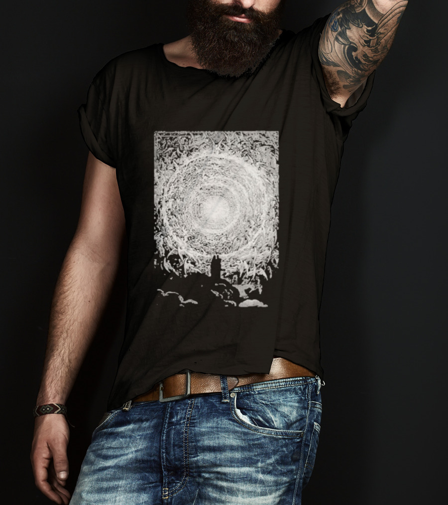 Zheani Worship The Spiritual Meat Grinder Celestial Swirling Vortex T-Shirt