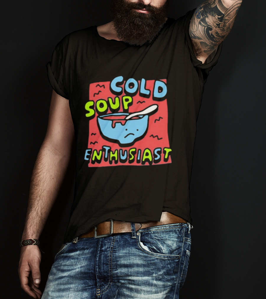 Zoe Bread Cold Soup Enthusiast Retro Gazpacho Vibes T-Shirt