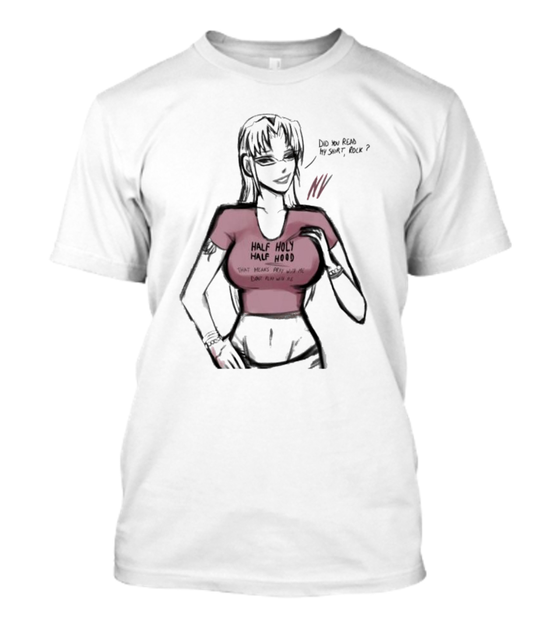Half Holy Half Hood Pray With Me Don’t Play With Me T-Shirt