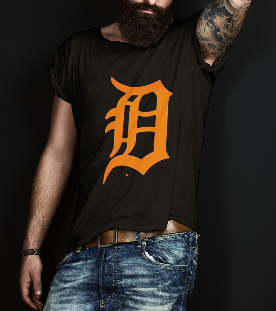 Detroit Tigers Big And Tall #1 Dad T-Shirt