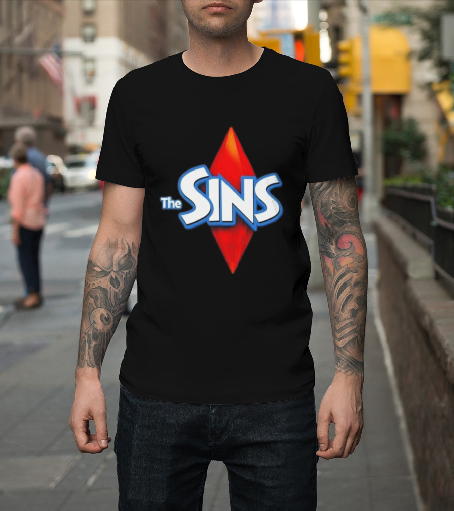 The Sins 2024 Parody Sims Icon Plumbob T-Shirt