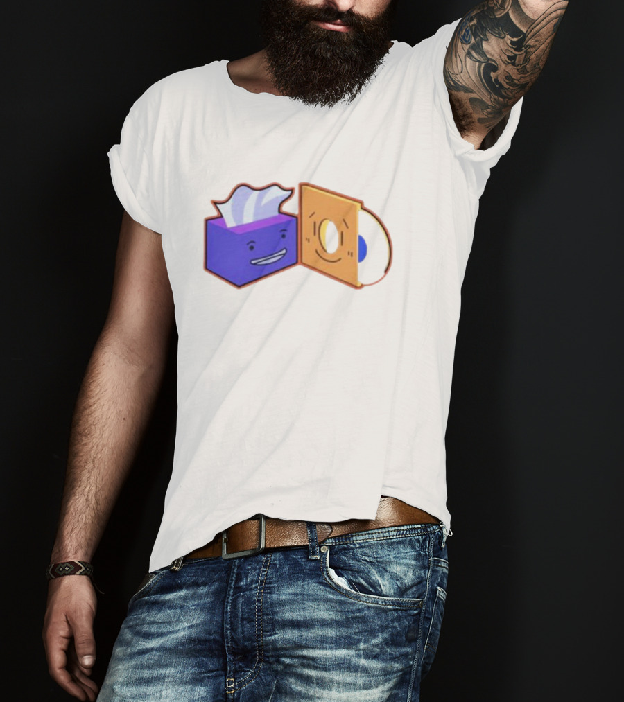 Burner The Strangers Tissue And Vinyl Record Faces T-Shirt