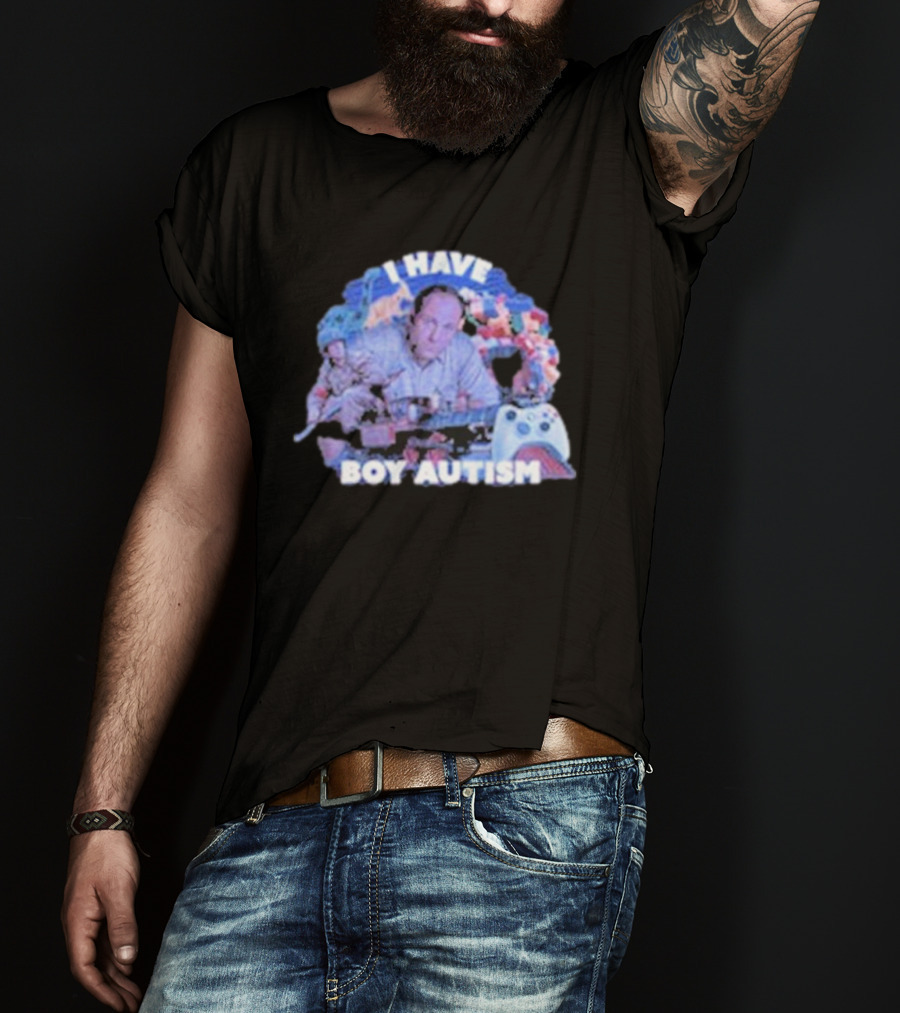 I HAVE BOY AUTISM Gaming Blocks And Toys T-Shirt
