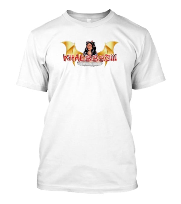 Khal333siii Winged Who's Your Queen T-Shirt
