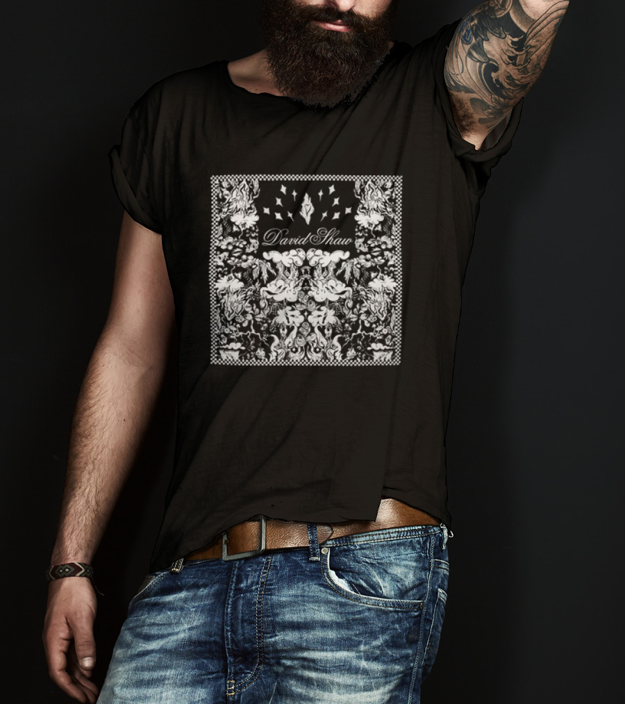 David Shaw Symmetrical Black White T-Shirt