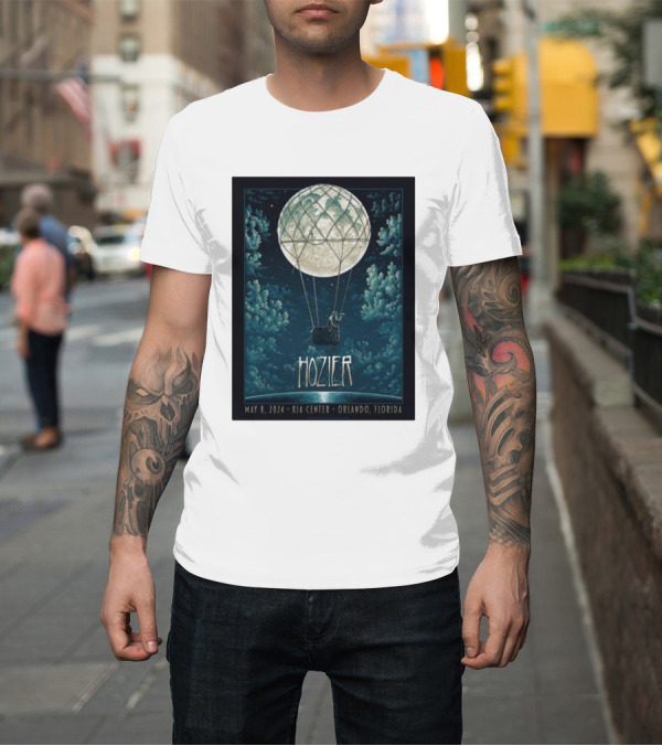 Shirt: Hozier May 8 2024 Kia Center Orlando Florida Hot Air Balloon T-Shirt Hozier May 8 2024 Kia Center Orlando Florida Hot Air Balloon T-Shirt