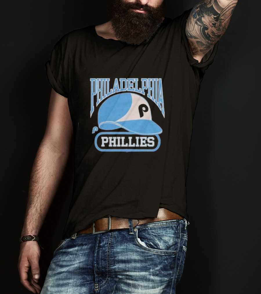 Philadelphia Phillies Blue Helmet Logo T-Shirt