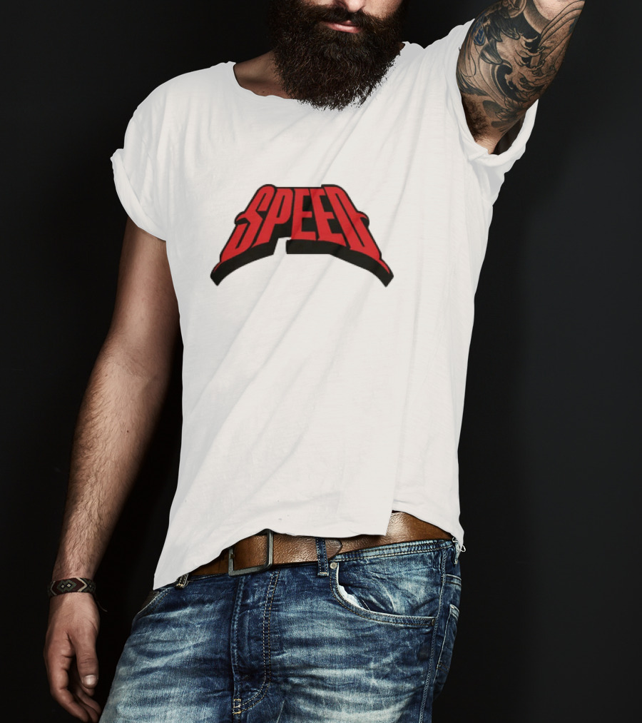 Speed Red Bold Arch Logo T-Shirt