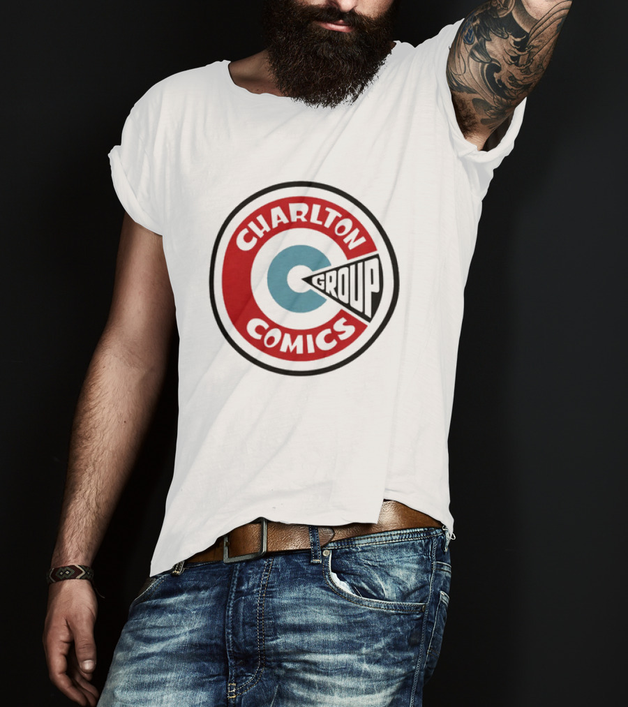 Charlton Comics Group Vintage Logo Circle Emblem T-Shirt