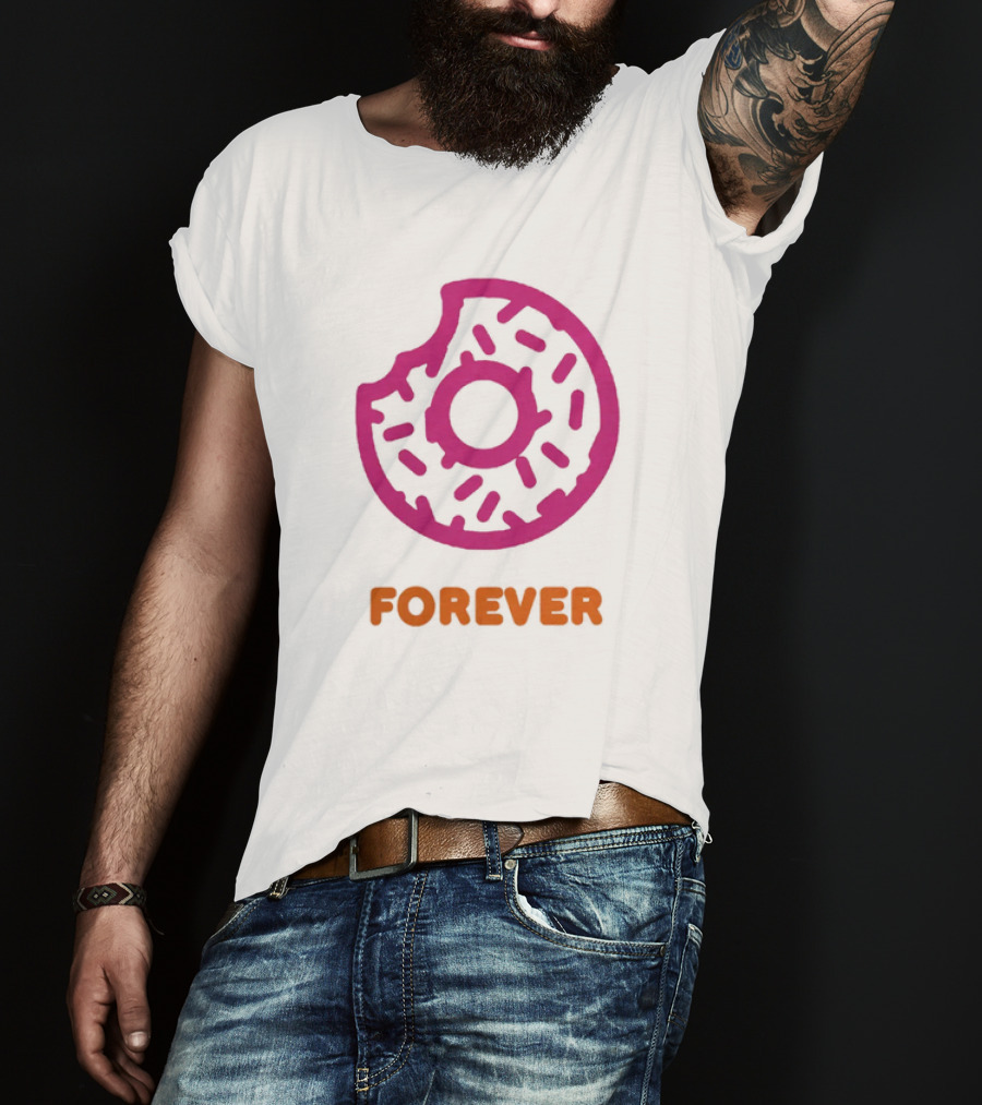 Dunkin Donut Forever Merch Pink Sprinkled T-Shirt