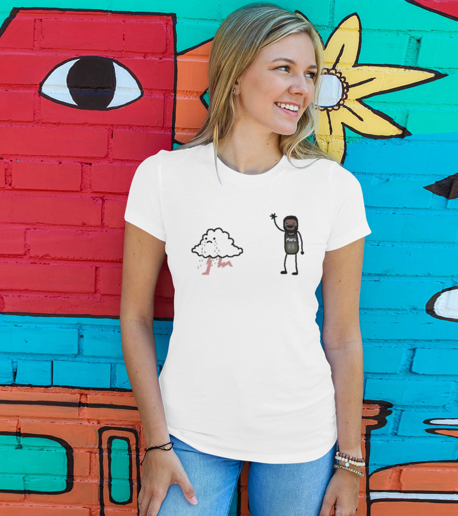 Bye-rie Irving Mars NBA Paint Cloud Storm T-Shirt