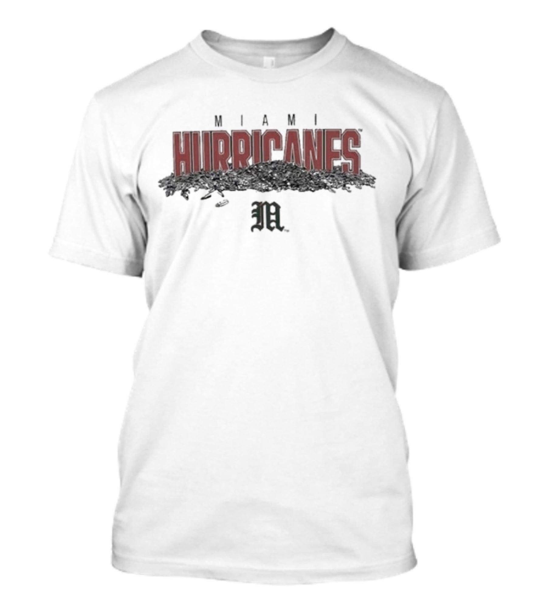 Miami Hurricanes Baseball Sunflower Seeds M T-Shirt