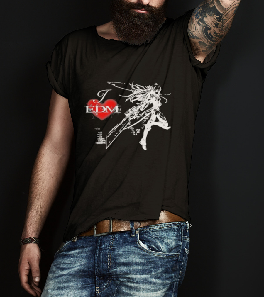 Ninajirachi I Love EDM Cyber Warrior Dance Fusion T-Shirt