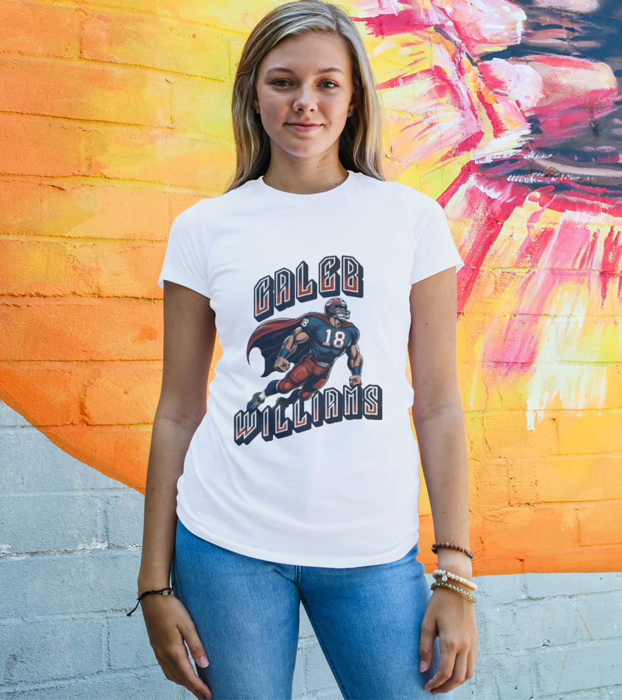 Caleb Williams Football Heroic Number 18 Superhero T-Shirt