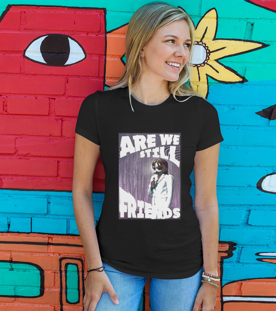 Are We Still Friends Retro Microphone T-Shirt
