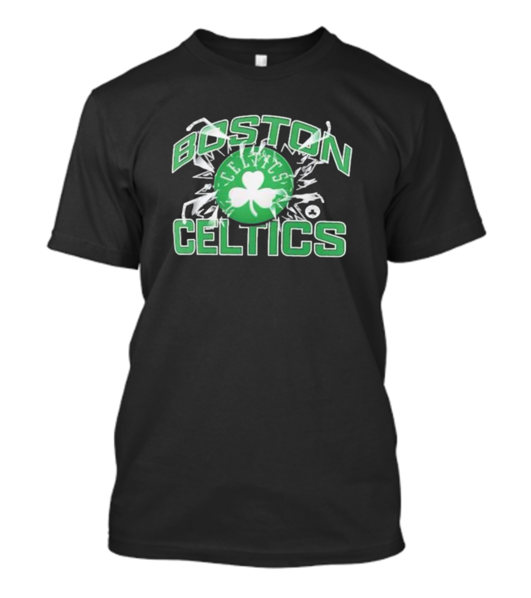 Boston Celtics Fanatics Shattered Logo Burst T-Shirt