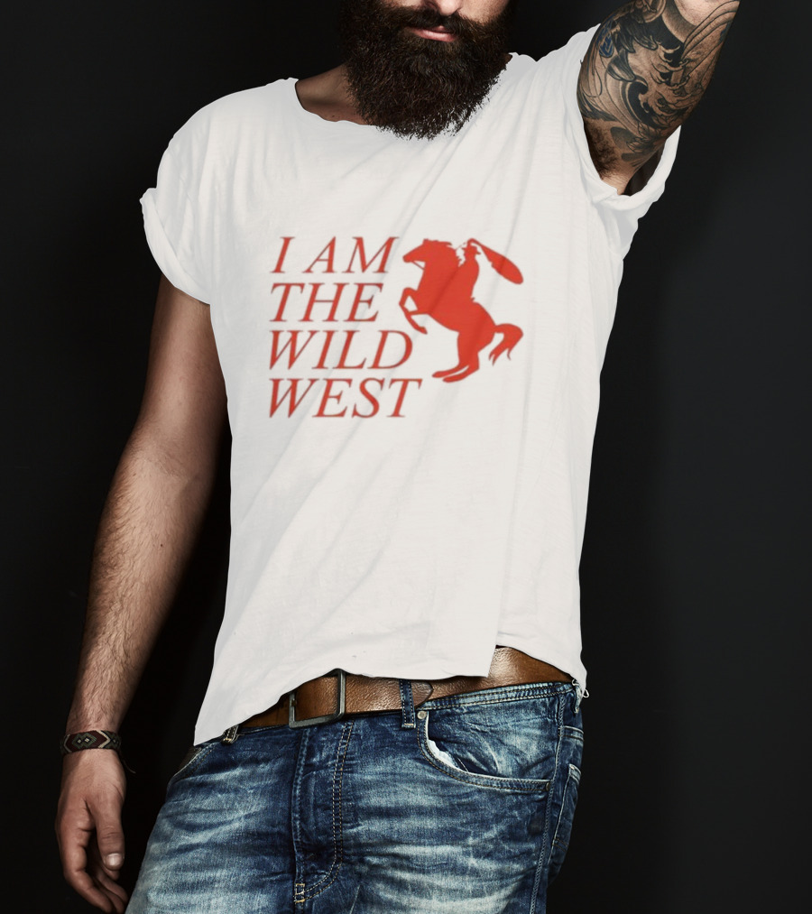I Am The Wild West Horse And Rider Red T-Shirt
