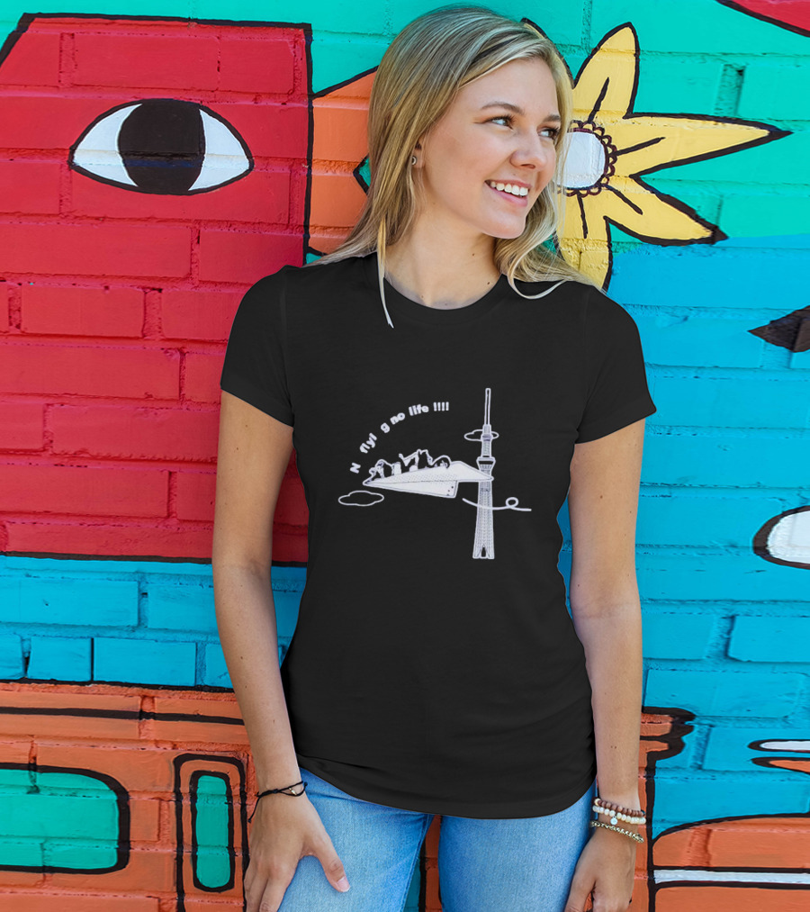 N Flying No Life Penguin Tokyo Tower Adventure T-Shirt