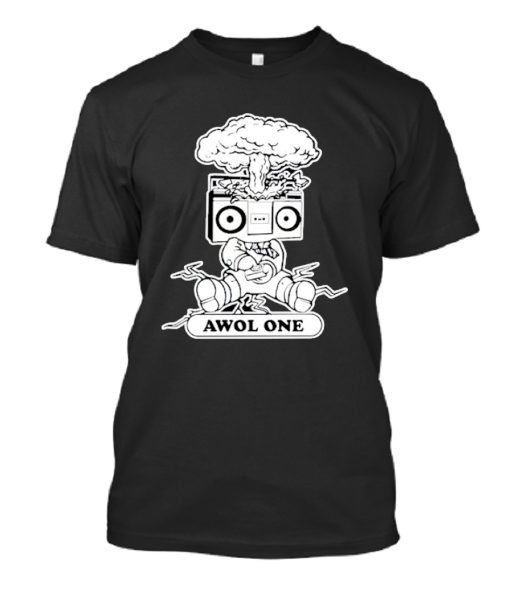 Awol One Exploding Boombox Head T-Shirt