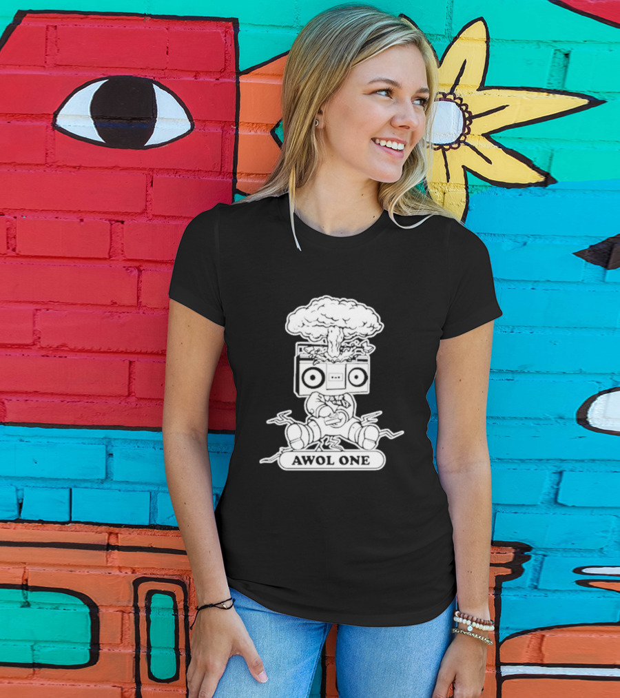 Awol One Exploding Boombox Head T-Shirt