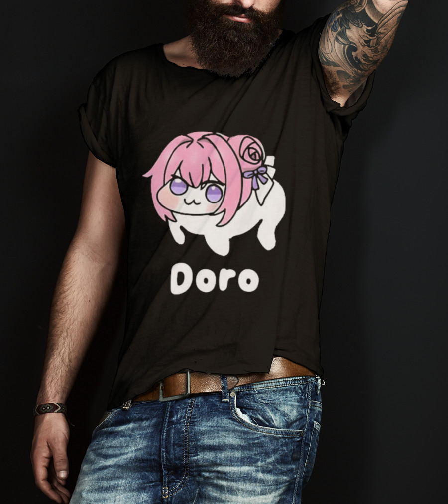 Doro Nikke Anime Pink Hair Character T-Shirt