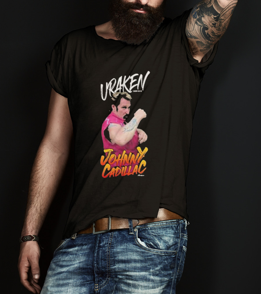 Uraken Johnny Cadillac Martial Arts Enthusiast With Dynamic Pose And Bold Colors T-Shirt