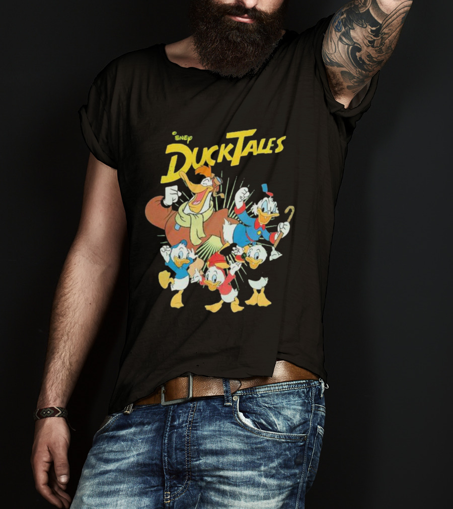 DuckTales Vintage Cast Disney Duck Cartoon Characters T-Shirt