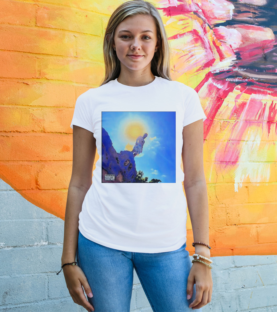 Wagmi Music Images Figure On Cliff With Sun And Clouds Cover T-Shirt