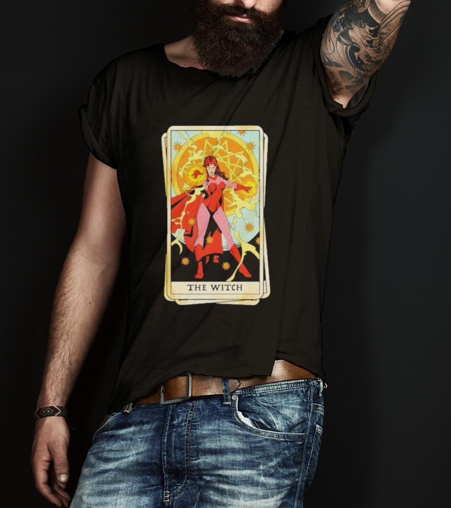 Tarot Card Featuring Scarlet Witch As The Witch T-Shirt