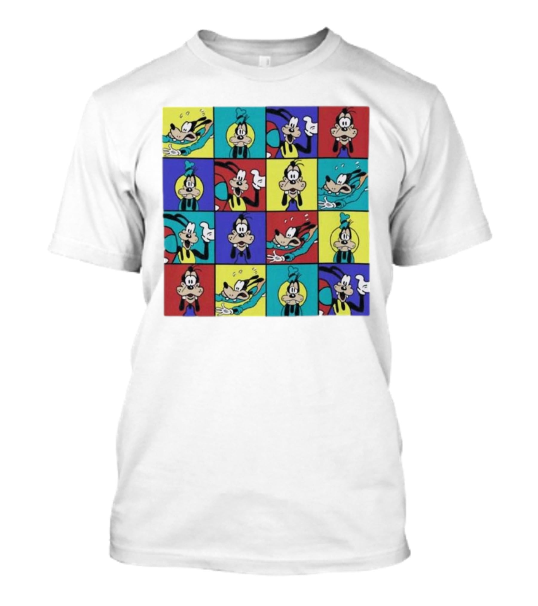 Goofy Multicolored Funny Face Expressions T-Shirt