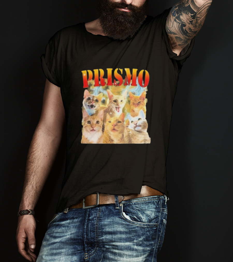 Prismo Cats Colorful Expressions Feline Montage T-Shirt