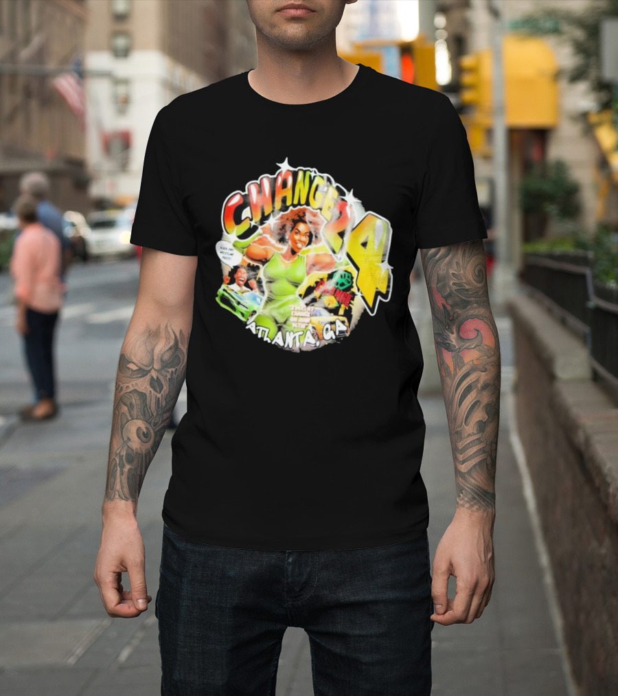 Change 24 Atlanta GA June 16th Black Pro Wrestling Rules T-Shirt