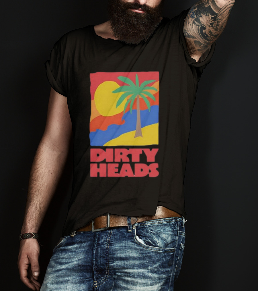 Dirty Heads Palm Tree Sunset Beach Vibes T-Shirt