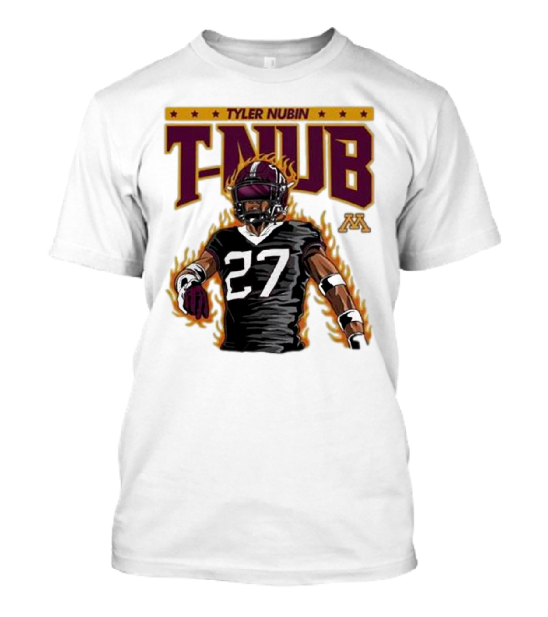 Ncaa Football Tyler Nubin T-Nub Defensive Back 27 Youth T-Shirt