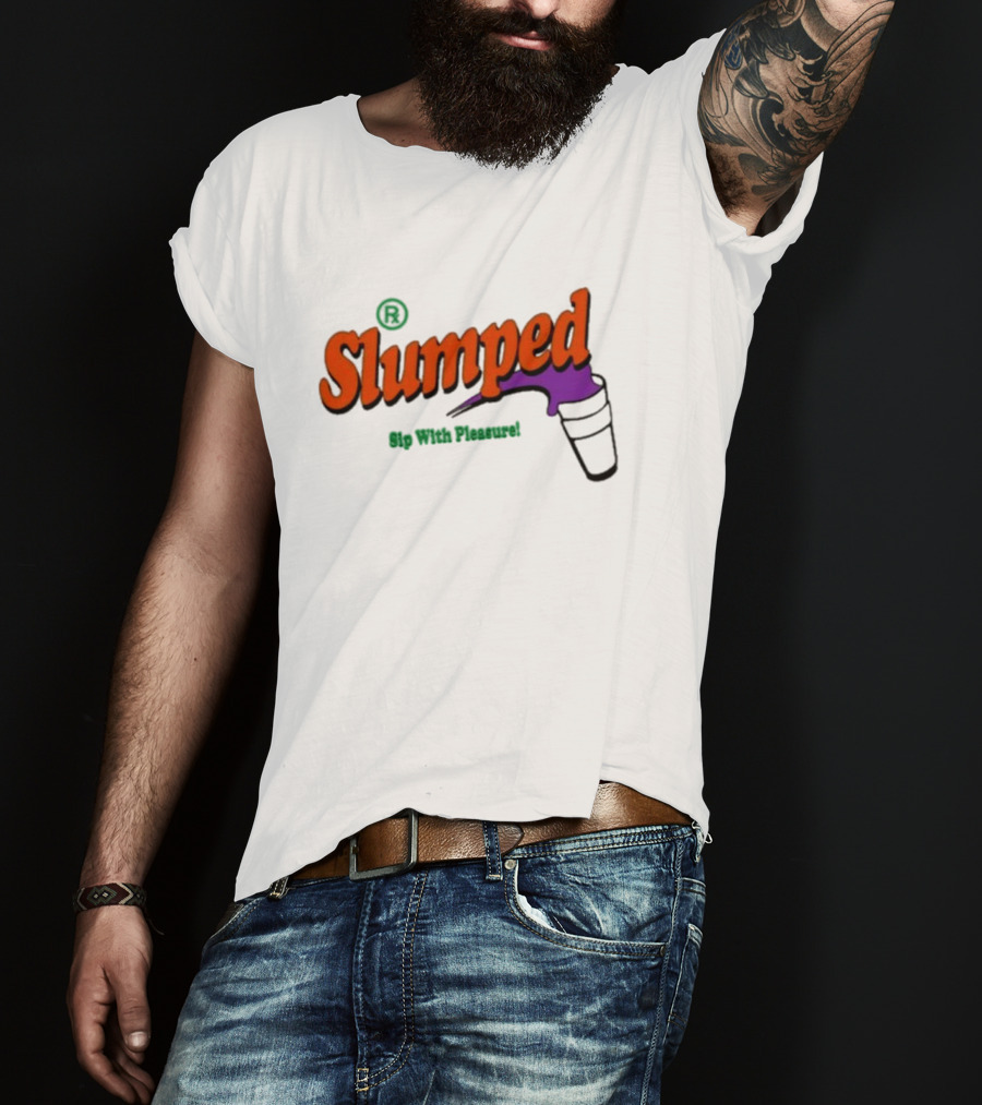 Slumpedboyz Newport Sip With Pleasure Slumped Cup T-Shirt
