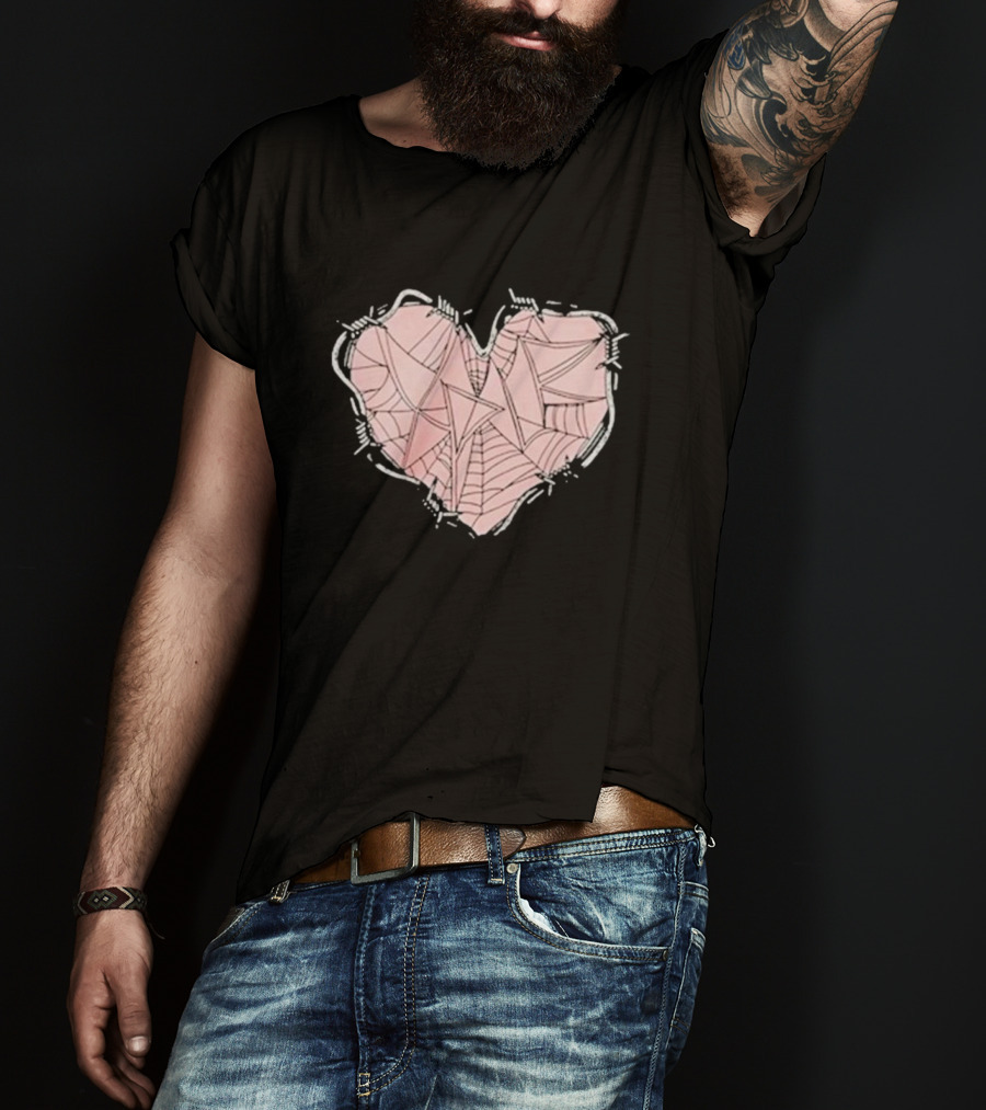 Xplr Barbed Wire Heart Geometric T-Shirt
