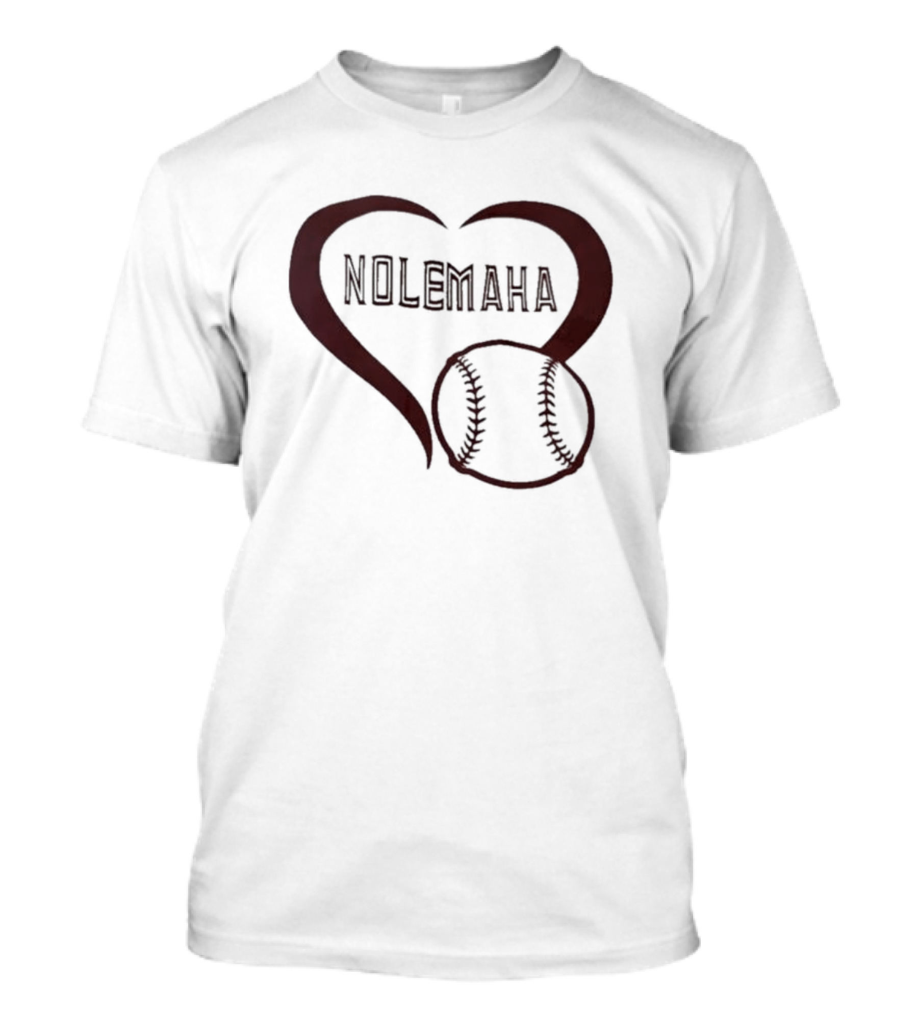 Nolemaha Baseball Heart T-Shirt