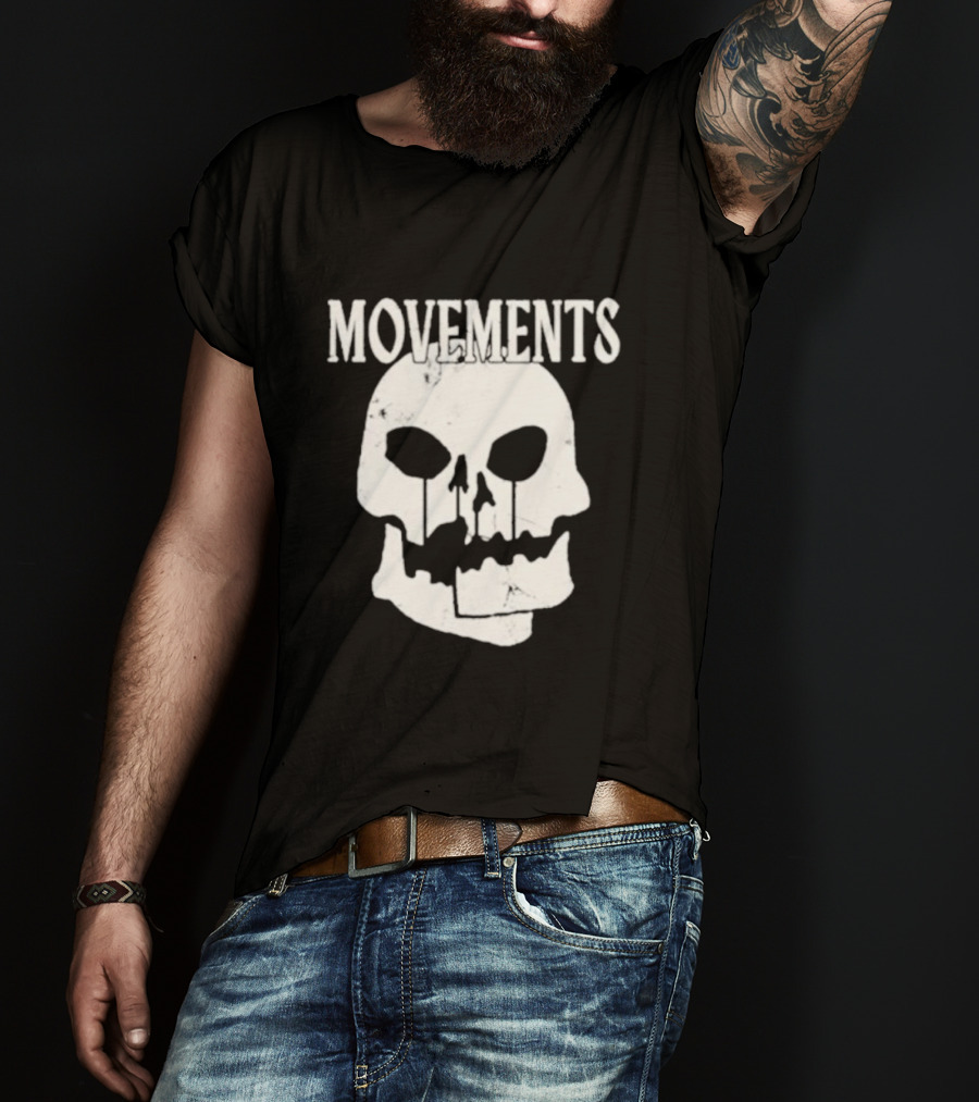 Movements Afraid To Die Skull Graphic Iconic T-Shirt
