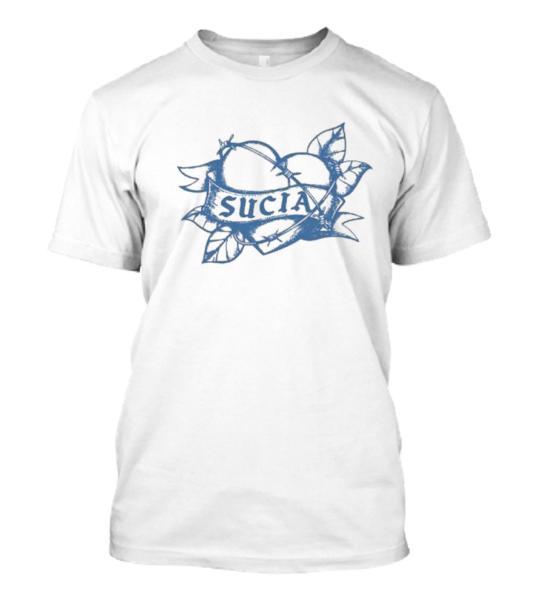 Sucia Heart Banner Tattoo Design Raglan T-Shirt